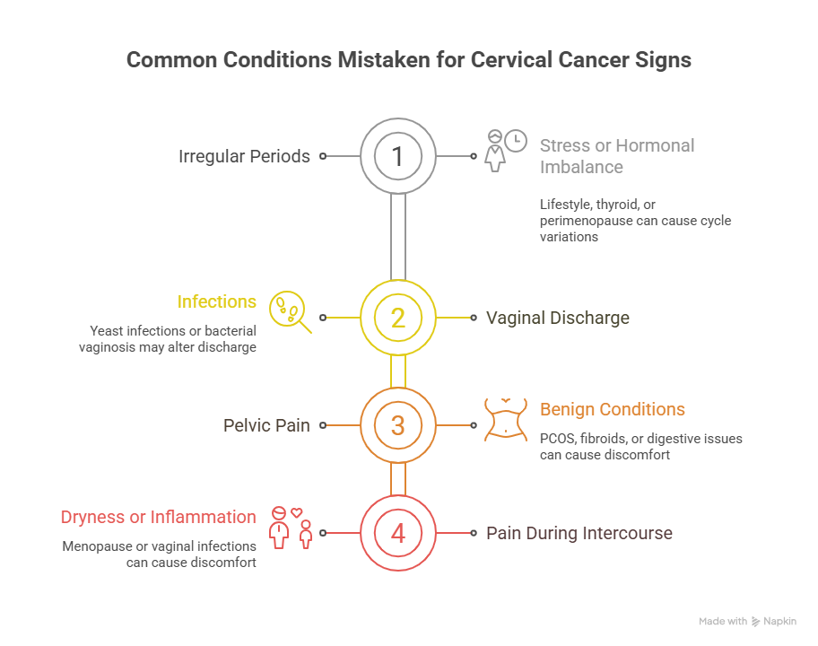 Common Conditions Often Mistaken for Cervical Cancer Signs